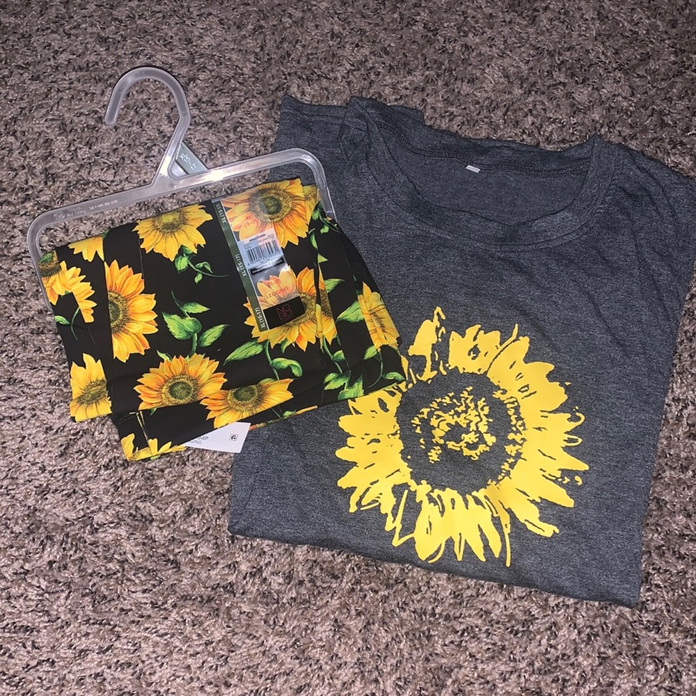T-shirt and leggings